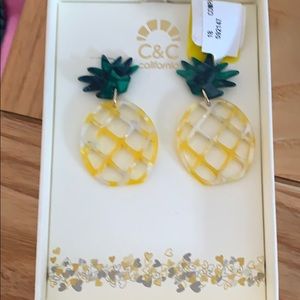 Brand new pineapple earrings